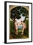 Adam and Eve in Paradise-Jan van Scorel-Framed Giclee Print