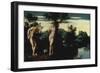 Adam and Eve in the Garden of Eden-Jan Swart van Groningen-Framed Giclee Print