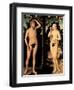 Adam and Eve in the Garden of Eden-Lucas Cranach the Younger-Framed Giclee Print