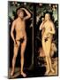 Adam and Eve in the Garden of Eden-Lucas Cranach the Younger-Mounted Giclee Print