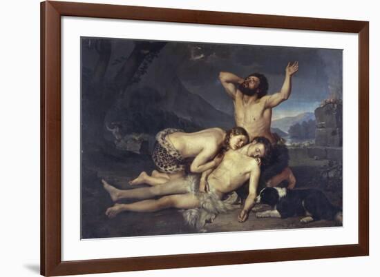 Adam and Eve Mourn over Abel's Body-Carlo Zatti-Framed Premium Giclee Print