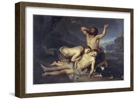 Adam and Eve Mourn over Abel's Body-Carlo Zatti-Framed Giclee Print