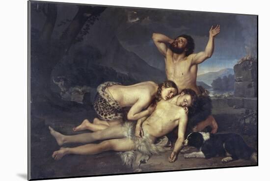 Adam and Eve Mourn over Abel's Body-Carlo Zatti-Mounted Giclee Print