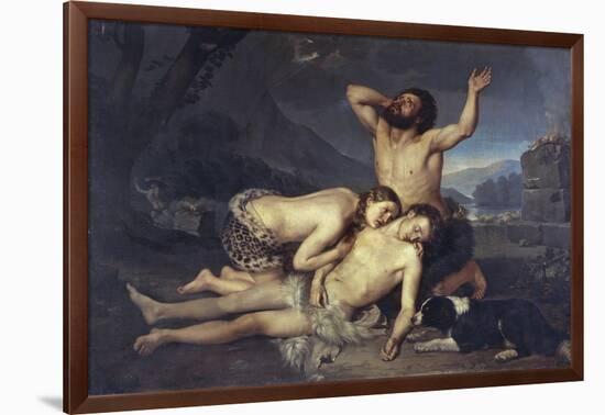 Adam and Eve Mourn over Abel's Body-Carlo Zatti-Framed Giclee Print