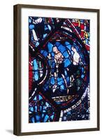 Adam and Eve, Stained Glass, Chartres Cathedral, France, 1205-1215-null-Framed Photographic Print