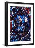 Adam and Eve, Stained Glass, Chartres Cathedral, France, 1205-1215-null-Framed Photographic Print