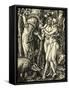 Adam and Eve Take the Apple in the Garden of Eden-Albrecht Dürer-Framed Stretched Canvas