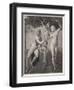 Adam and Eve Tempted Eve Invites Adam to Have a Fig from the Tree-null-Framed Art Print