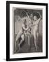 Adam and Eve Tempted Eve Invites Adam to Have a Fig from the Tree-null-Framed Art Print