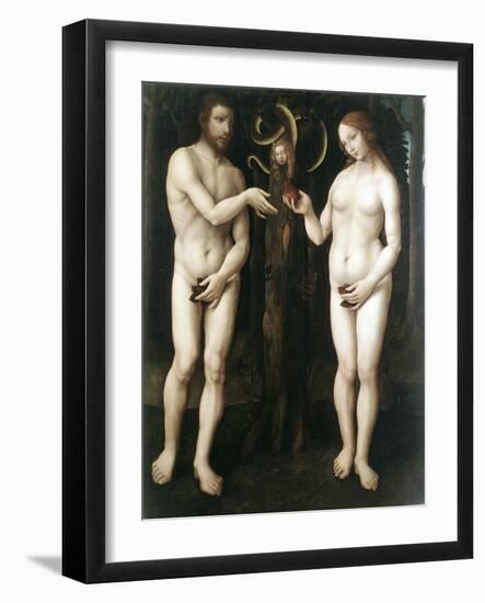 Adam and Eve' ('The Temptation of Adam), C1520-null-Framed Giclee Print