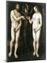 Adam and Eve' ('The Temptation of Adam), C1520-null-Mounted Giclee Print