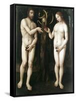 Adam and Eve' ('The Temptation of Adam), C1520-null-Framed Stretched Canvas