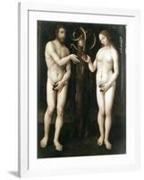 Adam and Eve' ('The Temptation of Adam), C1520-null-Framed Giclee Print