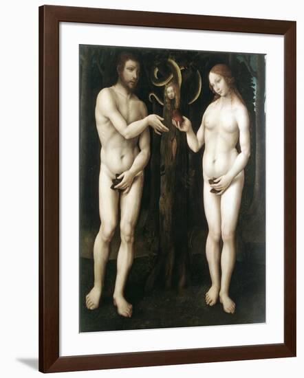 Adam and Eve' ('The Temptation of Adam), C1520-null-Framed Giclee Print