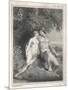 Adam and Eve Watched by an Angel-Stow-Mounted Art Print