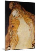 Adam and Eve-Gustav Klimt-Mounted Art Print