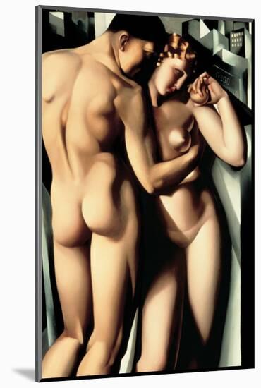 Adam and Eve-Tamara de Lempicka-Mounted Premium Giclee Print