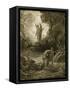 Adam and Eve-Gustave Doré-Framed Stretched Canvas