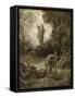 Adam and Eve-Gustave Doré-Framed Stretched Canvas