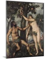 Adam and Eve-Titian (Tiziano Vecelli)-Mounted Art Print