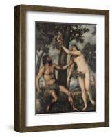 Adam and Eve-Titian (Tiziano Vecelli)-Framed Art Print