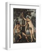 Adam and Eve-Titian (Tiziano Vecelli)-Framed Art Print
