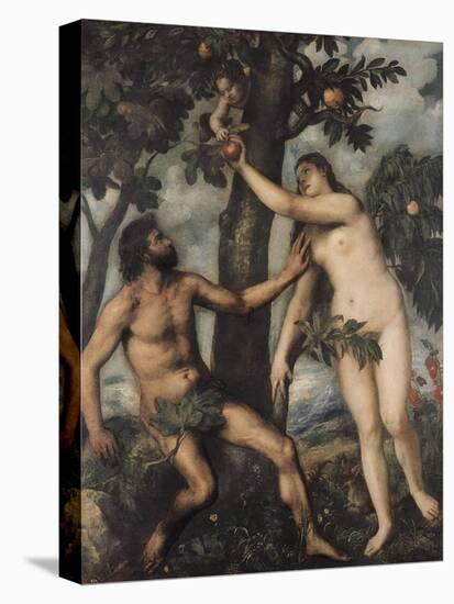 Adam and Eve-Titian (Tiziano Vecelli)-Stretched Canvas