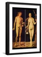 Adam and Eve-Albrecht Dürer-Framed Art Print