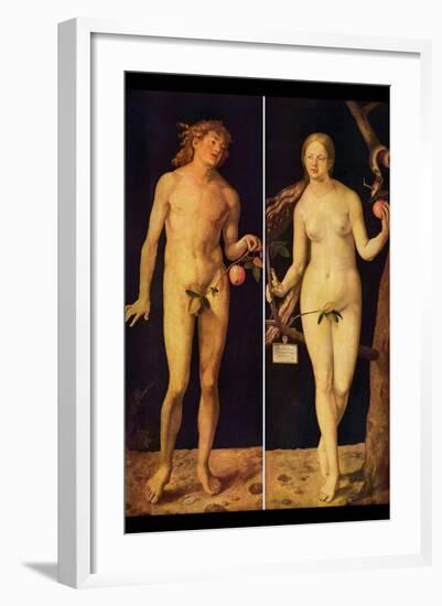 Adam and Eve-Albrecht Dürer-Framed Art Print