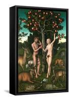 Adam and Eve-Lucas Cranach the Elder-Framed Stretched Canvas