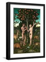 Adam and Eve-Lucas Cranach the Elder-Framed Giclee Print