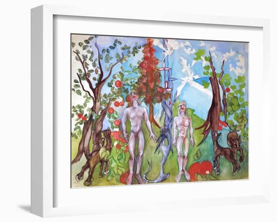 Adam and Eve-Zelda Fitzgerald-Framed Art Print