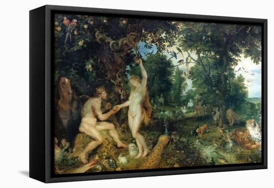 Adam And Eve-Peter Paul Rubens-Framed Stretched Canvas