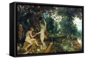 Adam And Eve-Peter Paul Rubens-Framed Stretched Canvas