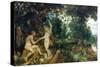 Adam And Eve-Peter Paul Rubens-Stretched Canvas