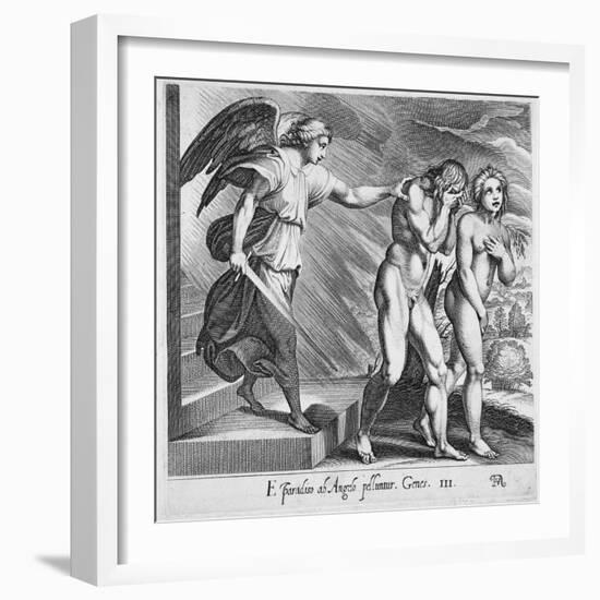 Adam And Eve-null-Framed Giclee Print