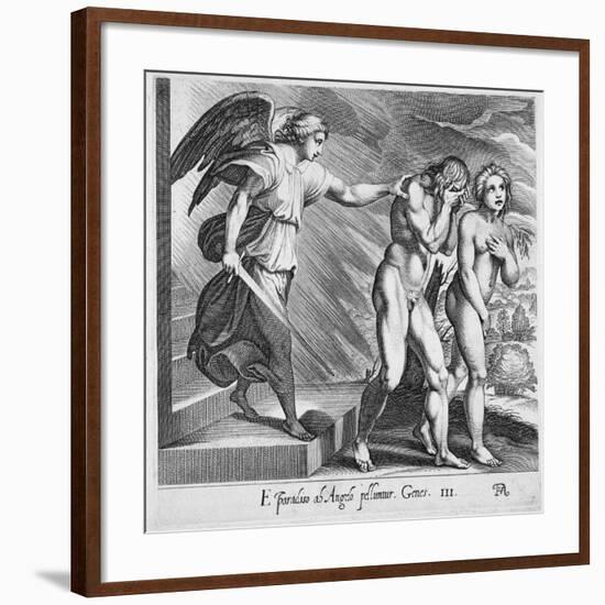 Adam And Eve-null-Framed Giclee Print