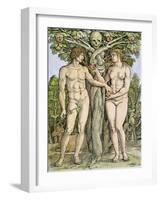 Adam and Eve-Hans Sebald Beham-Framed Giclee Print