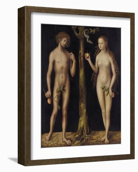 Adam and Eve-Lucas Cranach the Elder-Framed Giclee Print