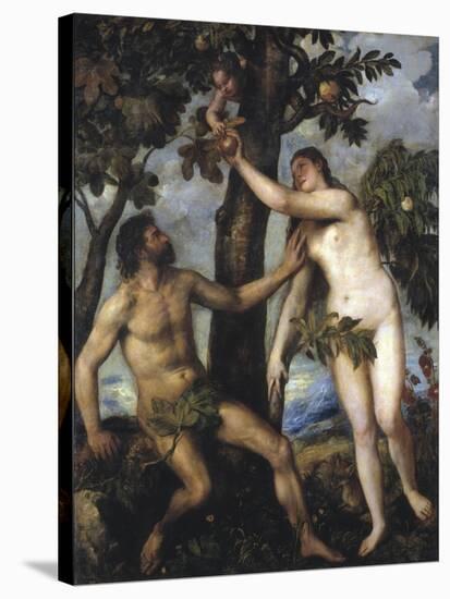 Adam and Eve-Titian (Tiziano Vecelli)-Stretched Canvas