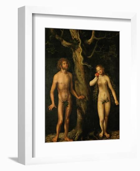 Adam and Eve-Lucas Cranach the Elder-Framed Giclee Print