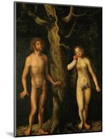 Adam and Eve-Lucas Cranach the Elder-Mounted Giclee Print