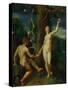 Adam and Eve-Hans Rottenhammer I-Stretched Canvas