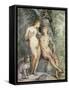 Adam and Eve-Hendrik Goltzius-Framed Stretched Canvas