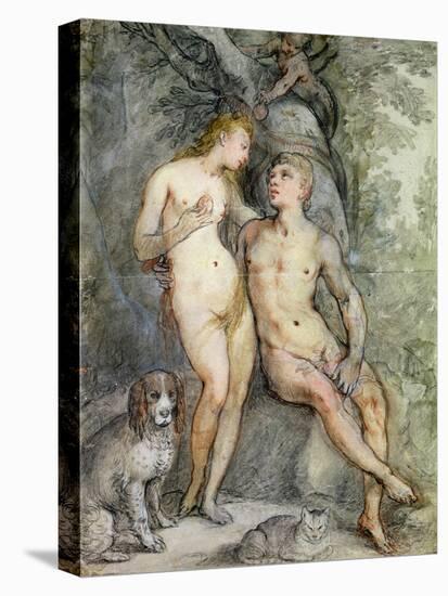 Adam and Eve-Hendrik Goltzius-Stretched Canvas