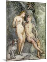 Adam and Eve-Hendrik Goltzius-Mounted Giclee Print