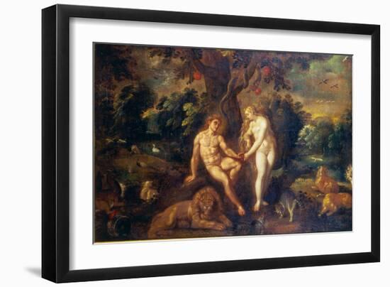 Adam and Eve-J. Urselincx Or Urseline-Framed Giclee Print