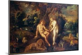 Adam and Eve-J. Urselincx Or Urseline-Mounted Giclee Print