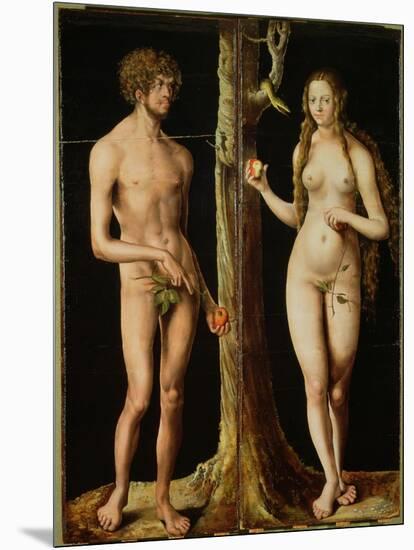 Adam and Eve-Lucas Cranach the Elder-Mounted Giclee Print