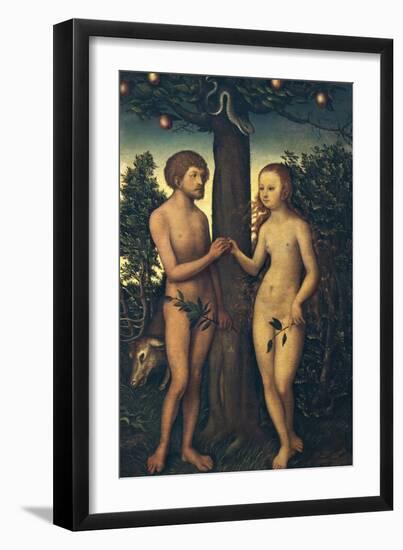 Adam and Eve-Lucas Cranach Elder-Framed Giclee Print